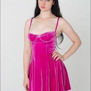 Velvet underwire bustier skater dress